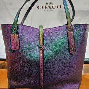Coach Hologram Iridescent Market Leather Tote - RARE and pre-owned PERFECT!